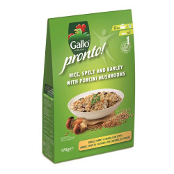 ARROZ, ESPELTA Y CEBADA CON BOLETUS BOLSA VACIO 175g